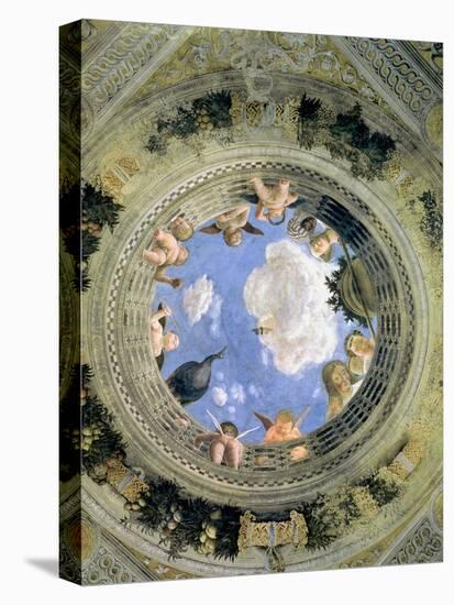 Trompe L'Oeil Oculus in the Centre of the Vaulted Ceiling of the Camera Picta or Camera Degli Sposi-Andrea Mantegna-Premier Image Canvas