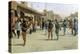 Troops Patrolling Market in Iraq-null-Premier Image Canvas