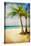 Tropical Beach - Artwork In Painting Style-Maugli-l-Stretched Canvas