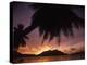 Tropical Beach at Sunset, the Seychelles-Mitch Diamond-Premier Image Canvas