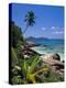 Tropical Beach, La Digue Island, Seychelles-Angelo Cavalli-Premier Image Canvas