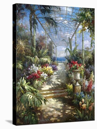 Tropical Breezeway-James Reed-Stretched Canvas