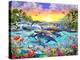 Tropical Cove-Adrian Chesterman-Stretched Canvas