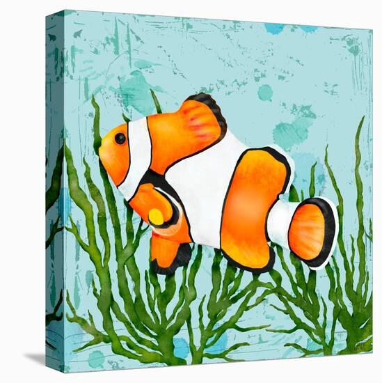 Tropical Fish in Seaweed I-Jade Reynolds-Stretched Canvas