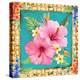 Tropical Flowers-Nicole DeCamp-Stretched Canvas