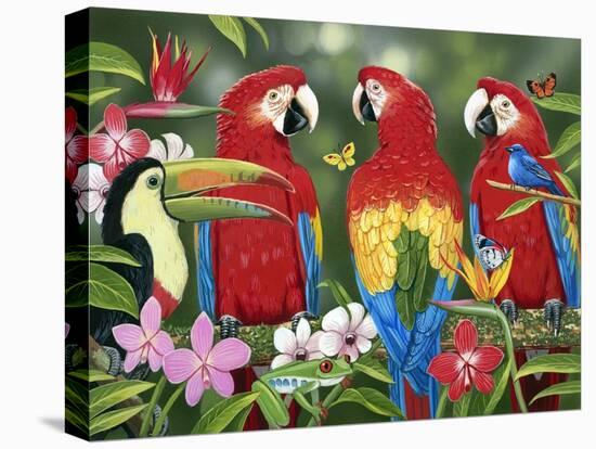 Tropical Friends-William Vanderdasson-Premier Image Canvas