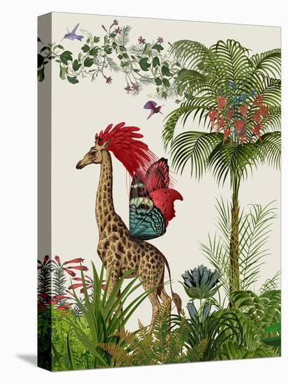 Tropical Giraffe 4-Fab Funky-Stretched Canvas