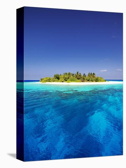 Tropical Island and Lagoon in Maldives, Indian Ocean, Asia-Sakis Papadopoulos-Premier Image Canvas