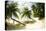 Tropical Island Beach with Hammock at Matangi Island Resort, Vanua Levu, Fiji, Pacific-Louise Murray-Premier Image Canvas