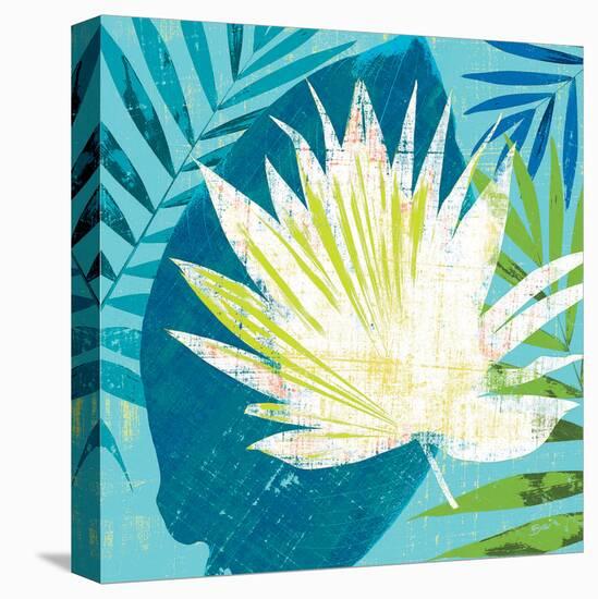 Tropical Leaf Silhouette 1-Bella Dos Santos-Stretched Canvas
