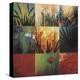 Tropical Nine Patch-Don Li-Leger-Stretched Canvas
