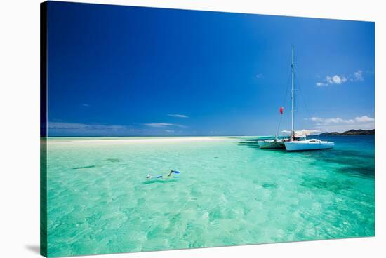 Tropical Sea off Catamaran-null-Stretched Canvas