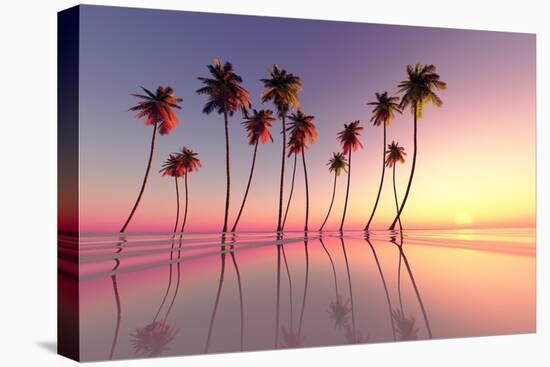 Tropical Sunset Pink-lekcej-Premier Image Canvas