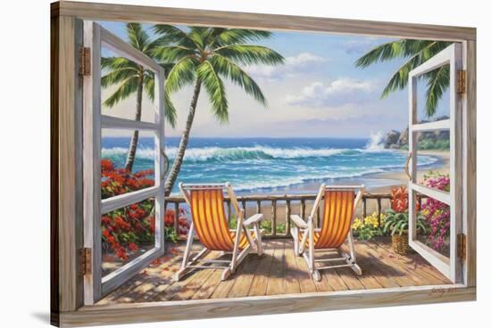 Tropical Terrace for Two-Sung Kim-Stretched Canvas