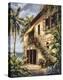 Tropical Villa II-J^ Martin-Stretched Canvas