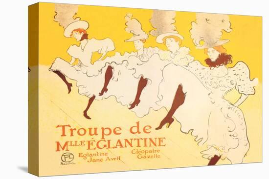 Troupe de Mille Eglantine-Henri de Toulouse-Lautrec-Stretched Canvas