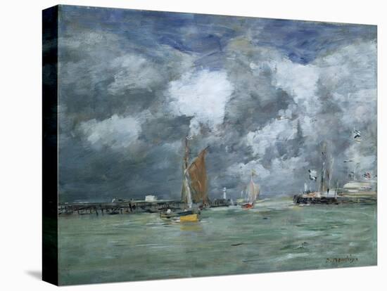 Trouville at High Tide, 1892-1896-Eugène Boudin-Premier Image Canvas