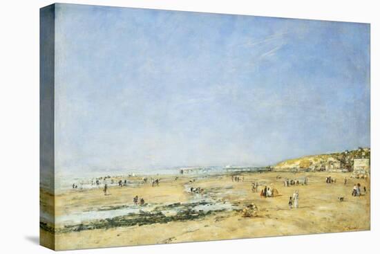 Trouville, General View of the Beach-Eug?ne Boudin-Premier Image Canvas