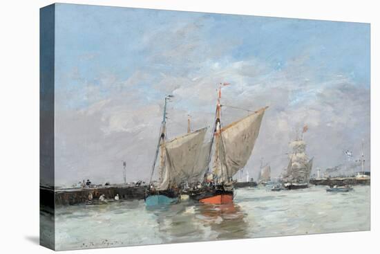 Trouville, The Jetties, High Tide, 1876-Eugene Louis Boudin-Premier Image Canvas