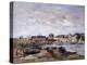 Trouville: View Toward Deauville on Market Day; Trouville: Vue Prise De Deauville, Un Jour De…-Eugène Boudin-Premier Image Canvas