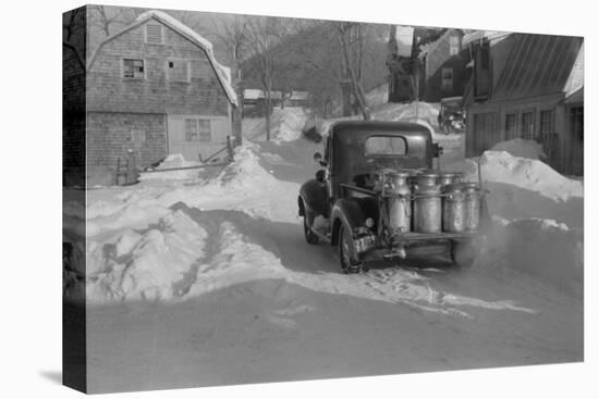 Truck delivering Milk, Woodstock, Vermont, 1939-Marion Post Wolcott-Premier Image Canvas