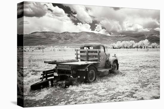 Truck in Field-George Johnson-Premier Image Canvas