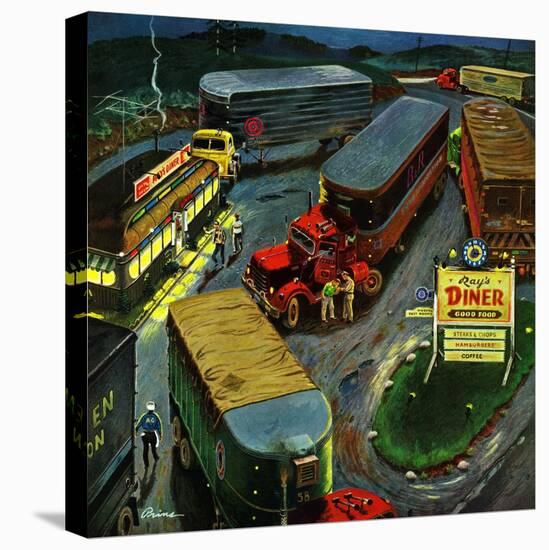 "Truck Stop Diner", October 10, 1953-Ben Kimberly Prins-Premier Image Canvas