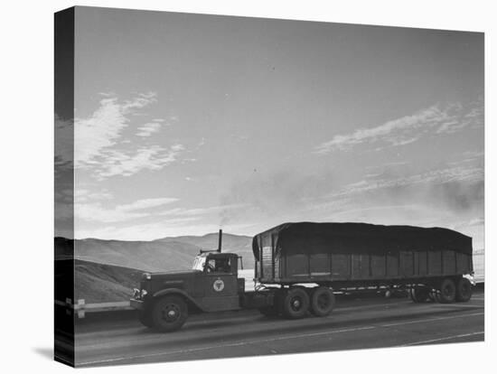 Trucking over Grapeline from L. A. and San Francisco-Peter Stackpole-Premier Image Canvas