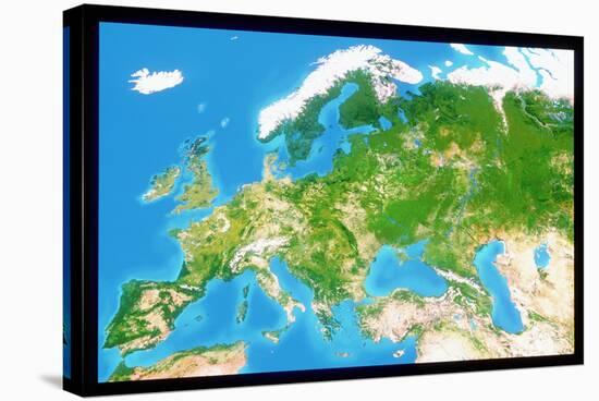 True Colour Satellite Image of Europe-PLANETOBSERVER-Premier Image Canvas