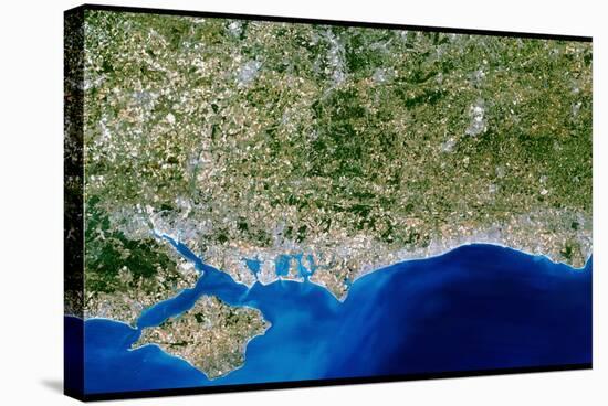 True-colour Satellite Image of Hampshire-PLANETOBSERVER-Premier Image Canvas