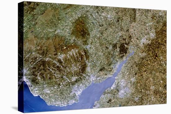 True-colour Satellite Image of Severn Estuary, UK-PLANETOBSERVER-Premier Image Canvas