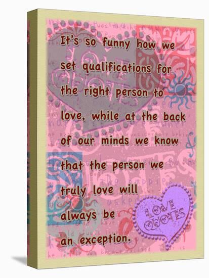 Truly Love Will Always Be an Exception-Cathy Cute-Premier Image Canvas