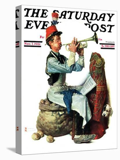 "Trumpeter" Saturday Evening Post Cover, November 7,1931-Norman Rockwell-Premier Image Canvas