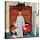 "Truth about Santa" or "Discovery", December 29,1956-Norman Rockwell-Premier Image Canvas