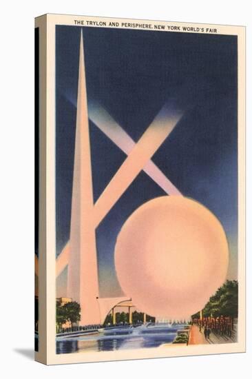 Trylon and Perisphere, Worlds Fair-null-Stretched Canvas