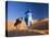 Tuareg Man Leading Camel Train, Erg Chebbi, Sahara Desert, Morocco-Peter Adams-Premier Image Canvas