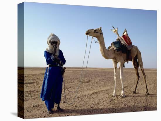 Tuareg Tribesman and Camel, Niger, Africa-Rawlings Walter-Premier Image Canvas
