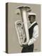 Tuba Player-William Buffett-Stretched Canvas