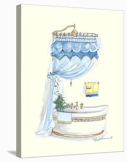 Tubs With Curtains-Bathtime Elegance-Peggy Abrams-Stretched Canvas