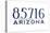 Tucson, Arizona - 85716 Zip Code (Blue)-Lantern Press-Stretched Canvas