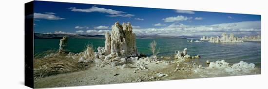 Tufa Rock Formations in a Lake, Mono Lake, Mono Lake Tufa State Reserve, California, USA-null-Premier Image Canvas