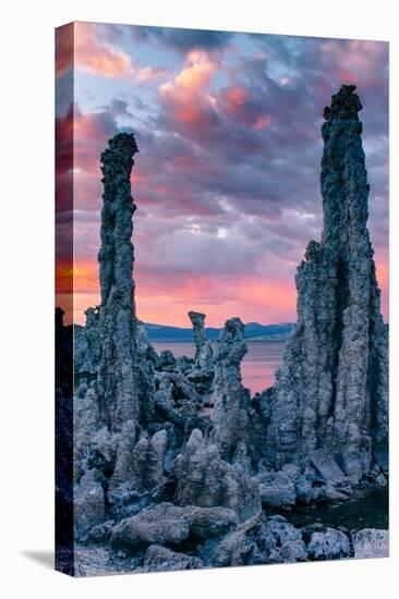 Tufa Sunrise Storm Mono Lake, Eastern Sierras, California-Vincent James-Premier Image Canvas