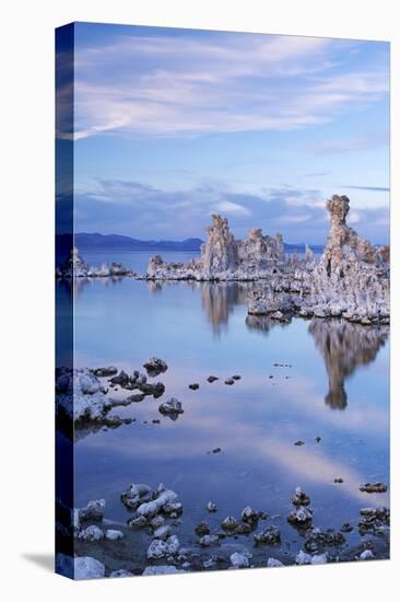 Tufa Towers in Mono Lake at Twilight, California, USA. Autumn (October)-Adam Burton-Premier Image Canvas