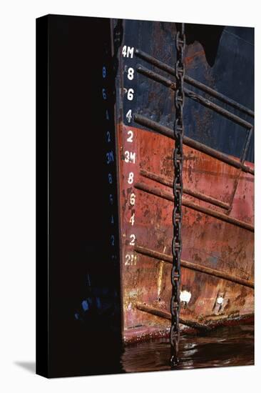 Tugboat Bow and Lowered Anchor Chain-Paul Souders-Premier Image Canvas