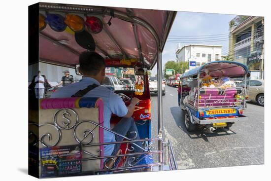 Tuk Tuk ride through Bangkok, Bangkok, Thailand, Southeast Asia, Asia-Frank Fell-Premier Image Canvas