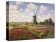 Tulip Fields with the Rijnsburg Windmill, 1886-Claude Monet-Premier Image Canvas