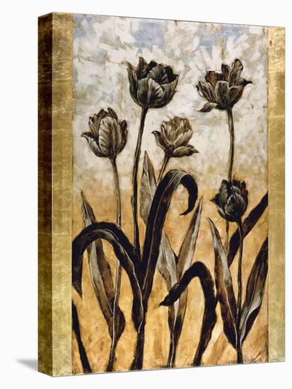 Tulip Silhouette-Erin Lange-Stretched Canvas