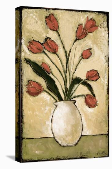 Tulips in Red-Bagnato Judi-Stretched Canvas