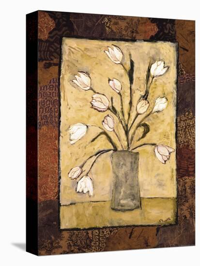 Tulips in White-Bagnato Judi-Stretched Canvas