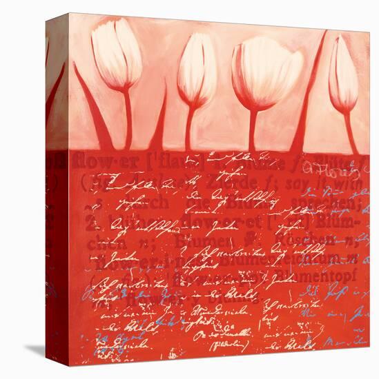 Tulips Parade in Red-Anna Flores-Stretched Canvas
